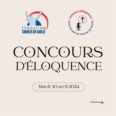 Concours déloquence 2024 Fondation Charles de Gaulle