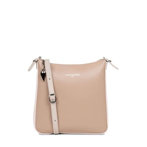 Sac porté travers Lancaster Constance en cuir nude rogr ref TU Nude Rogr