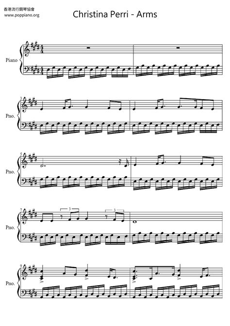 Arms Sheet Music Piano Score Free Pdf Download Hk Pop Piano Academy