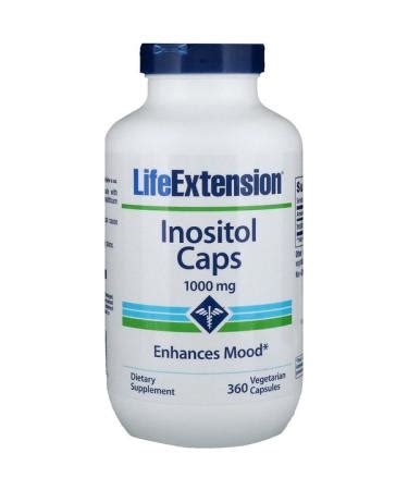 Life Extension Inositol Caps Mg Vegetarian Capsules