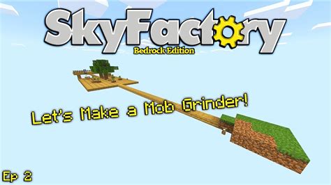 Skyfactory Bedrock Edition Ep 2 Live Youtube