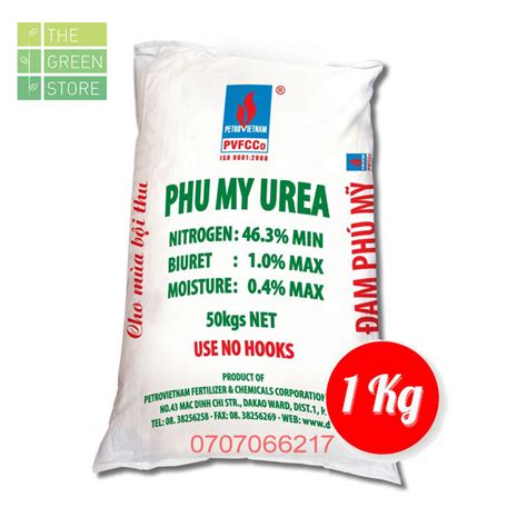 Phân Bón Ure đạm Phú Mỹ 500g 1kg Bán Lẻ Từ Bao 50kg Cho Rau Màu