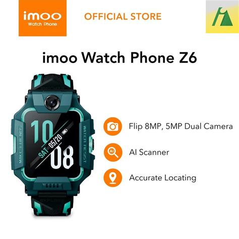 Jual Imoo Watch Phone Z6 Front And Rear Dual Camera Flip New Vision