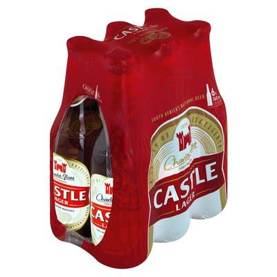 Castle Lager Bottle 340ml X 6 PnP