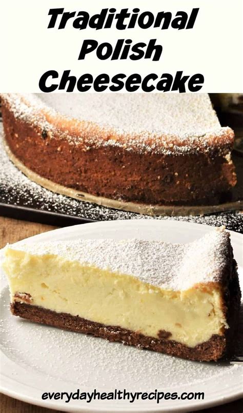 Traditional Baked Polish Cheesecake Sernik Polish Food Traditional