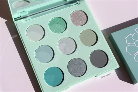 Colourpop Mint To Be Shadow Palette Review Swatches Makeup Look