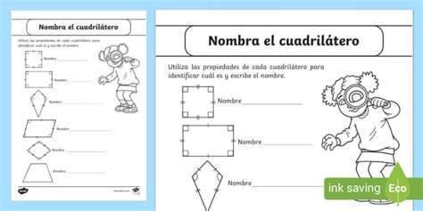 Hoja De Actividad Nombra Los Cuadril Teros Gu A De Trabajo