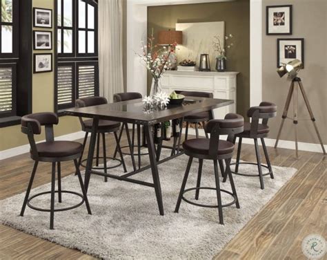 Appert Dark Gray Counter Height Dining Room Set From Homelegance