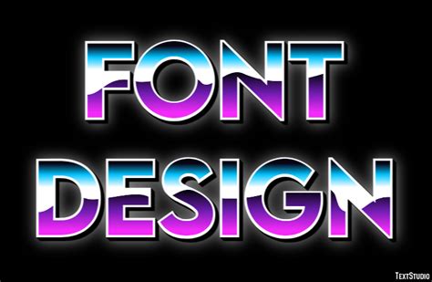 Font Design Text Effect and Logo Design Font