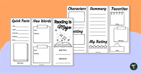 reading  magic book review brochure template teach starter
