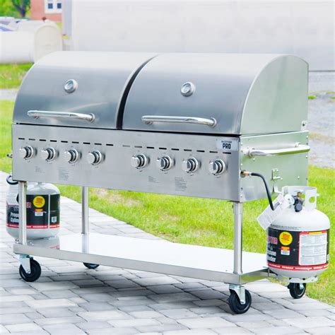 Backyard Pro C3h860del Deluxe 60 Stainless Steel Outdoor Grill With Roll Dome And Cover