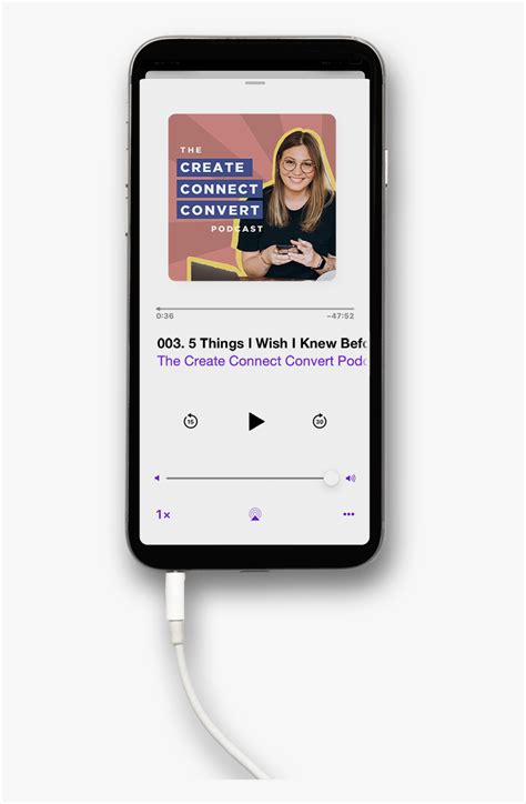 Iphone Podcast Mockup, HD Png Download - kindpng