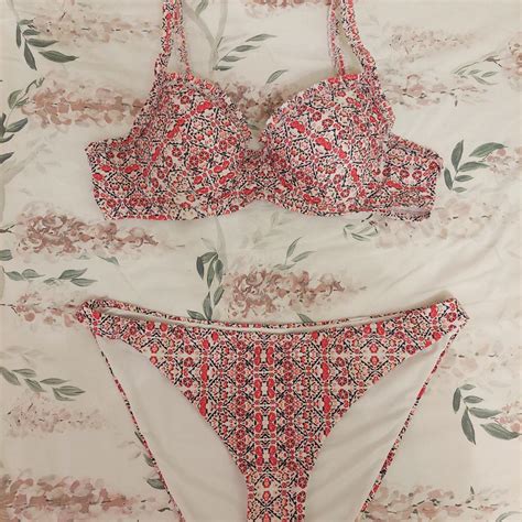Bikini Set Size On Tag But Fits A Size Better Depop