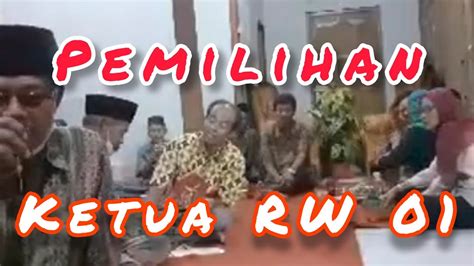 PEMILIHAN KETUA RW 01 KELURAHAN MANDAN SUKOHARJO YouTube