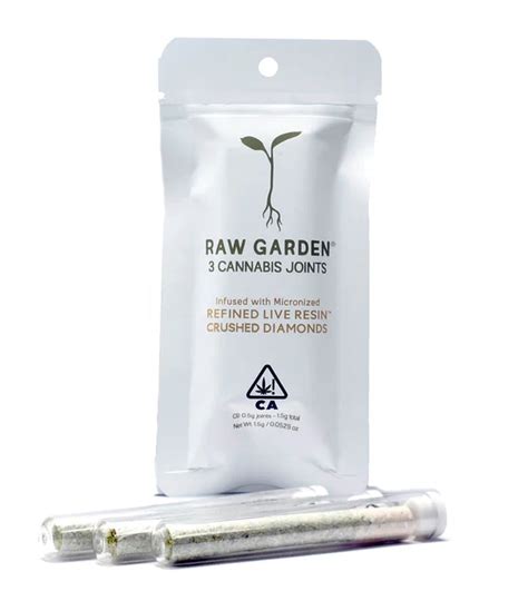 Raw Garden Pre Roll Pack Diamond Infused Hybrid Guavamelon 1