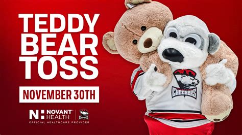 Teddy Bear Toss Set For Nov 30 Charlotte Checkers Hockey