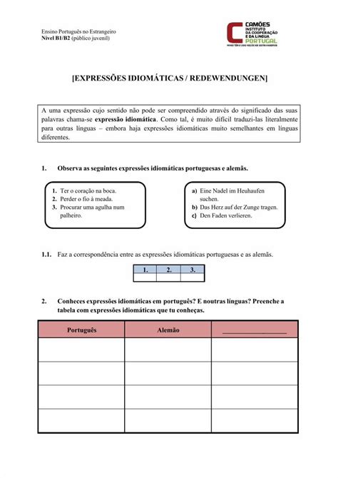 PDF expressões idiomáticas em português PLE DOKUMEN TIPS