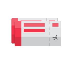 Airline Ticket vector - for free download