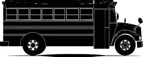 AI generated Silhouette school bus black color only 39223000 Vector Art ...