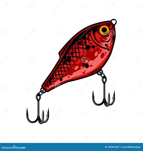 Lure Fishing Logo Cartoon Vector | CartoonDealer.com #221939309