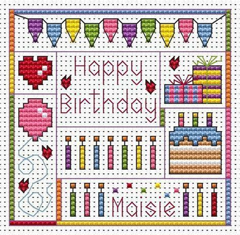 Birthday Delights Cross Stitch Card Kit Only