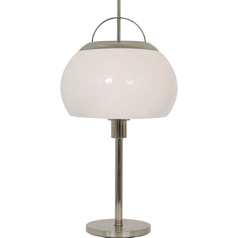 Lampe De Table Vintage En Chrome Et Plexiglas Belgique 1970