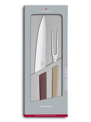 Victorinox Swiss Modern Carving Set 2 Pieces Various Colors Cretan Knives