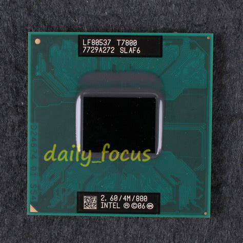 Intel Core 2 Duo T7800 Slaf6 26 Ghz Lf80537gg0644ml Cpu Processor 800 Mhz 251951685635 Ebay