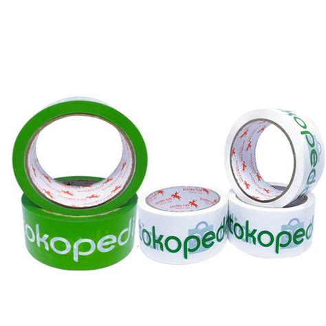 Jual Selotip Isolasi Lakban Print Tokopedia Toped Ukuran 48 Mm X 60