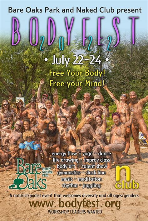 Naked Club On Twitter Bodyfest 2022 July 22 24 Weekend At Bare Oaks