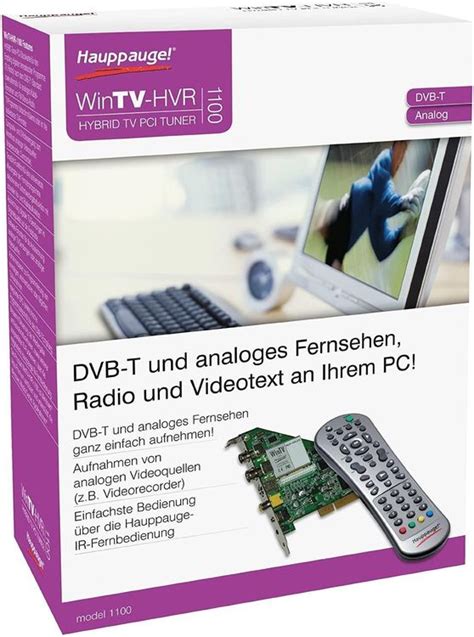 Hauppauge WinTV HVR 1100 TV Tuner Karte PCI Analog DVB T Kaufen Auf