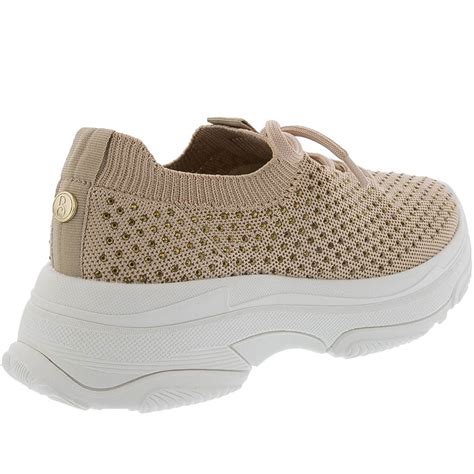 Tênis Bebecê Rebites Tecido Nude 1319449 Compre Agora Dafiti Brasil