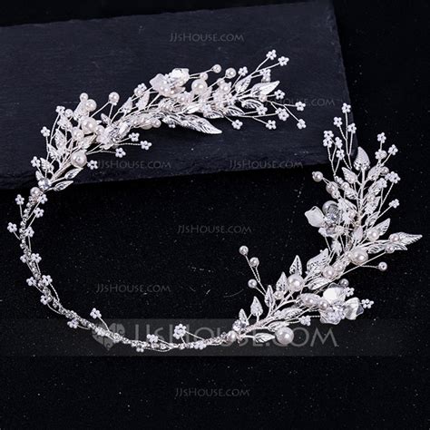 Ladies Glamourous Alloy Imitation Pearls Headbands With Venetian Pearl