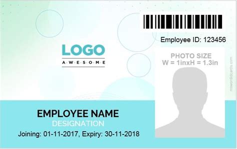 Id Badge Designs And Sizes Download Edit And Print Word File