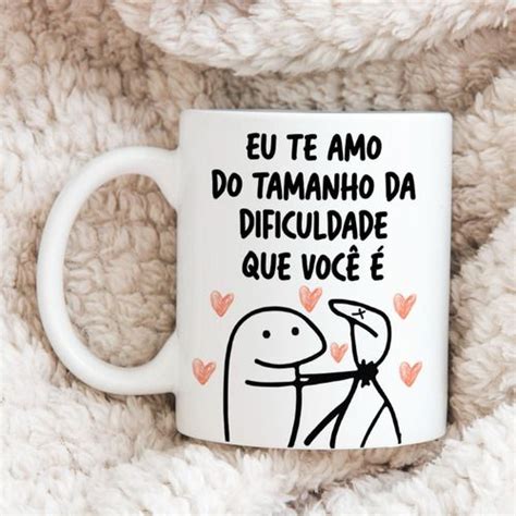 Caneca Flork Casal Meme Te Amo Do Tamanho Da Dificuldade Bento Memes