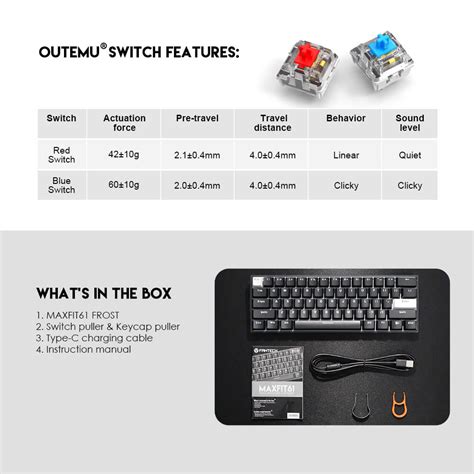 Fantech Maxfit Mk Frost Rgb Modular Mechanical Gaming Keyboard