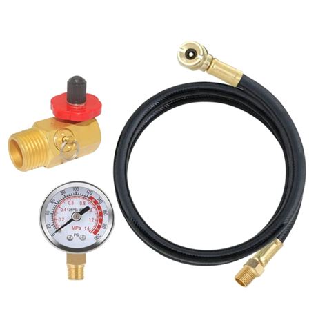 Air Tank Repair Kit Wsafety Valve Pressure Gauge And 4 Feet Air Tank