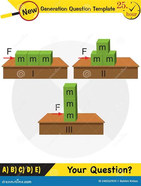 Physics, the Laws of Motion, Newton`s Laws of Motion Stock Illustration ...