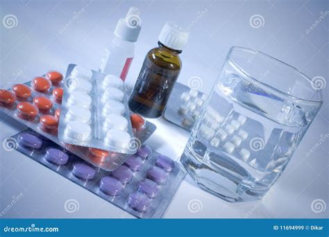 Medicines For Flu Treatment. Royalty Free Stock Images - Image: 11694999