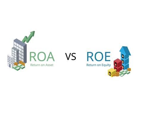 Premium Vector | Return on equity or ROE and return on assets or ROA