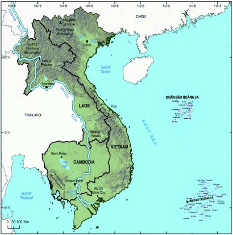 Map Of Laos Vietnam And Cambodia - Palm Beach Map