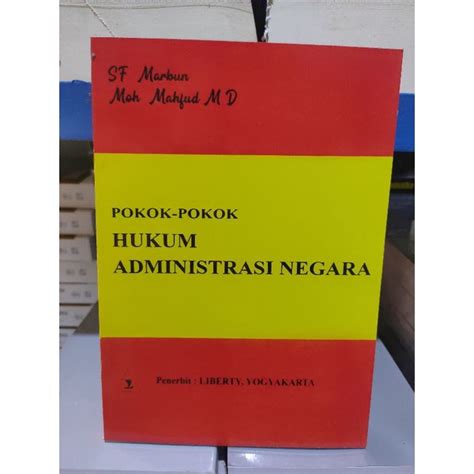 Jual Buku Poko Pokok Hukum Administrasi Negara Marbun Mahfud Md Shopee Indonesia