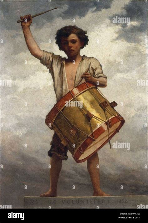 William Morris Hunt The Drummer Boy Stock Photo - Alamy