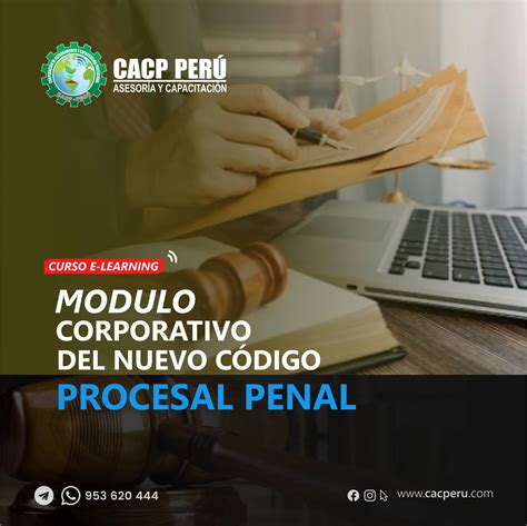 CACP Perú Curso Modulo Corporativo Del Nuevo Código Procesal Penal