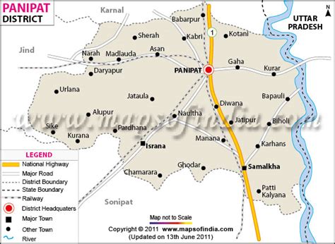 Panipat On Map Of India - Dorine Jessamine