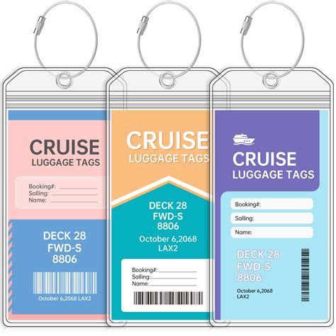 carnival cruise line luggage tags