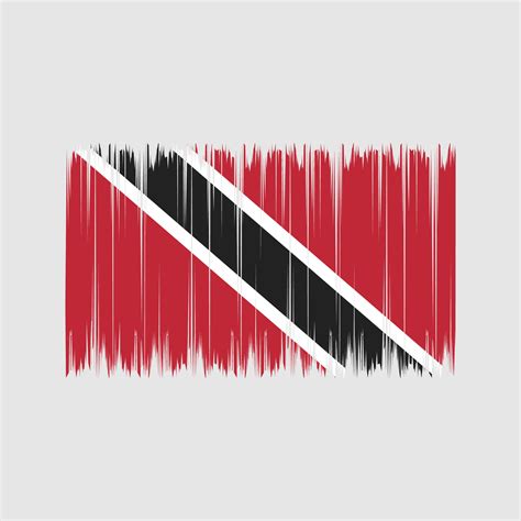 Trinidad and Tobago Flag Brush. National Flag 10961198 Vector Art at ...