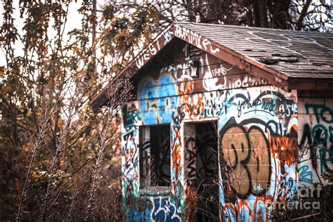 Abandoned Graffiti House Photograph by Luna Zair - Pixels