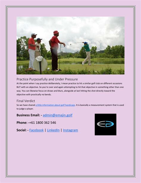 Ppt How The Handicap System Works In Golf Powerpoint Presentation