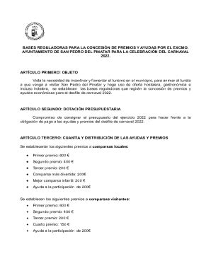 Completable En L Nea Bases Reguladoras Y Convocatoria Para La Concesin